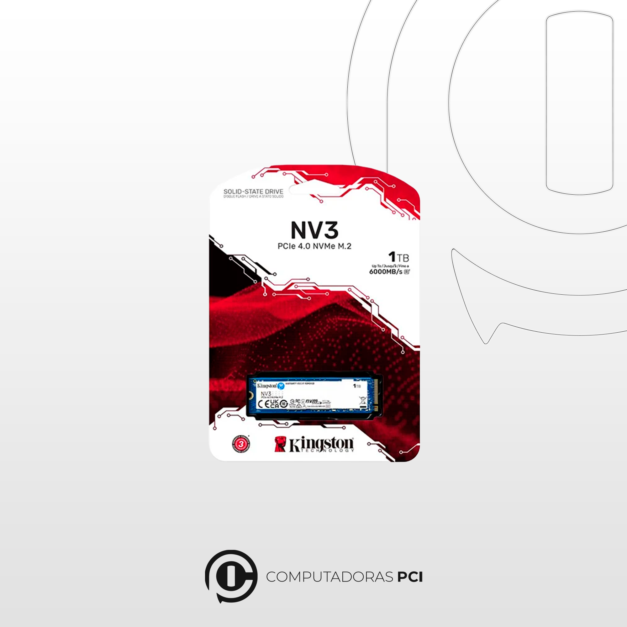 Almacenamiento NVMe M.2 1TB Kingston
