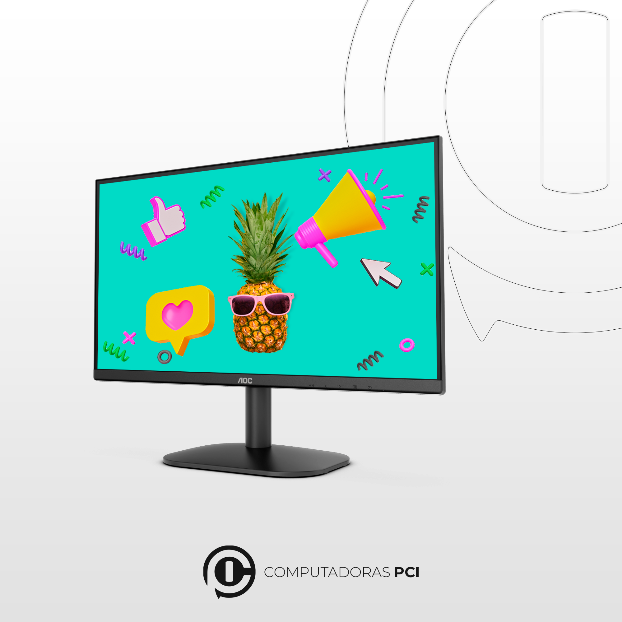 Monitor AOC 22B2HM2 - 100hz - 22 Pulgadas