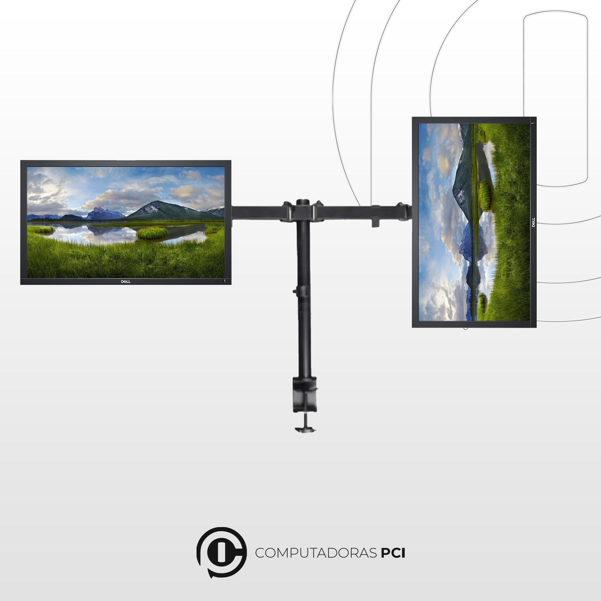 Doble monitor Dell - 24''