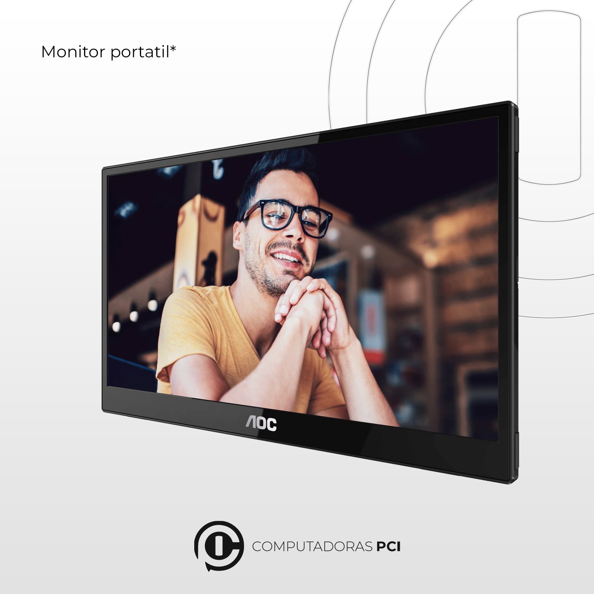 Monitor Portatil AOC 16T20  - 15,6'' Nuevo