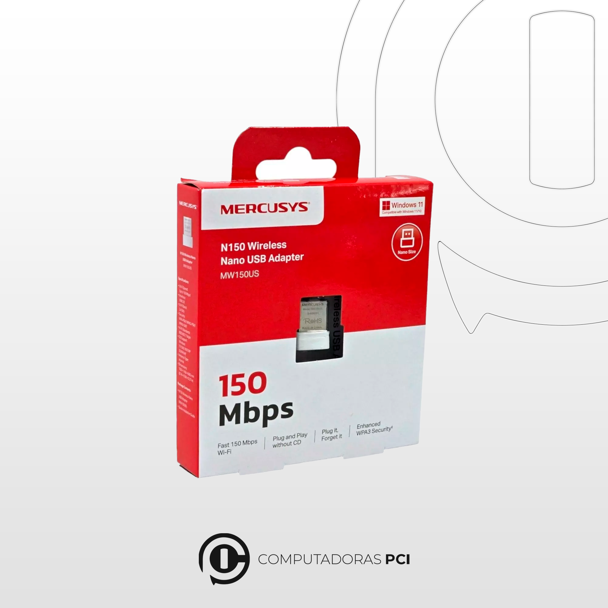 Adaptador Wifi 150MBPS - Mercusys