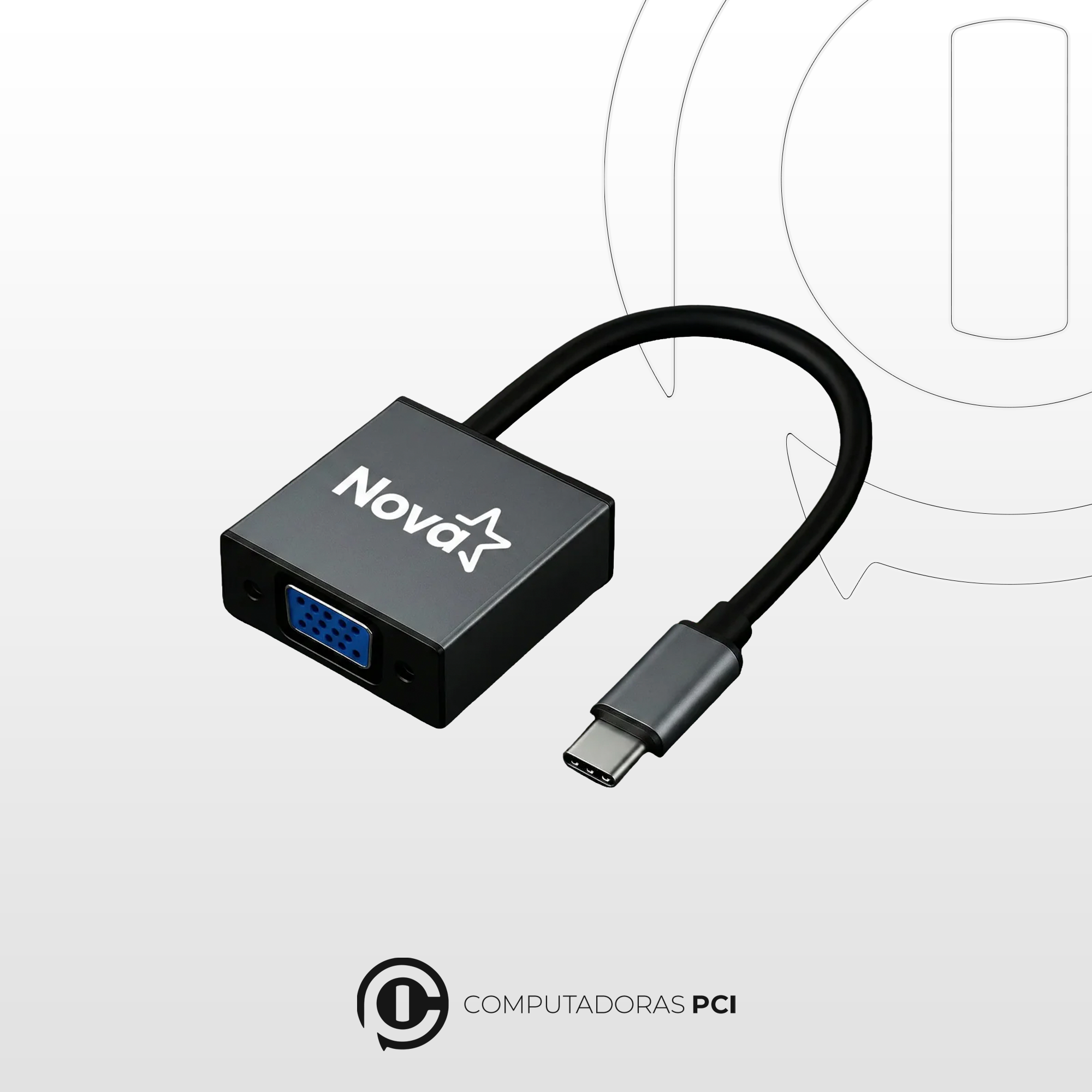 Adaptador USB Tipo C - VGA NOVA