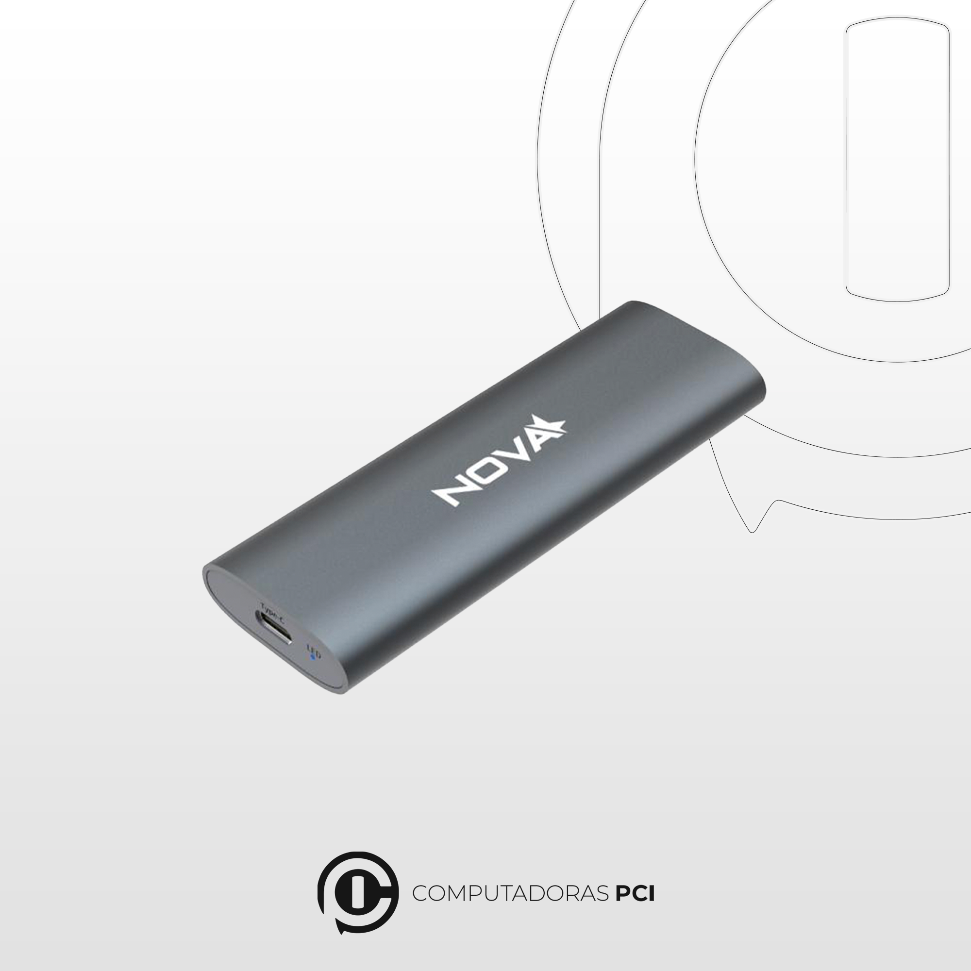 Encapsulador NVMe a USB C